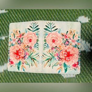 Anthropologie Gold and Cream Passport Cover